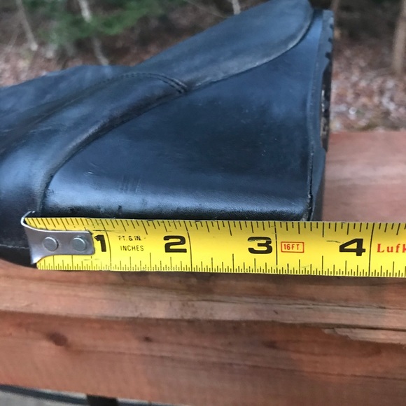 Tall wedge leather boots - Picture 7 of 8